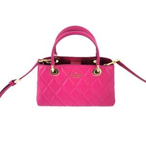 Kate Spade KI849 Carey Smooth Quilted Small Sullivan Satchel Crossbody Baja Ros